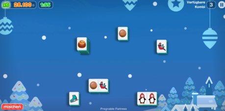Mahjongg Candy Cane - Screenshot